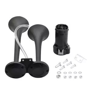 호환  12V 자동차 에어혼 듀얼 스테인리스 스틸 저음  고음 트럭 자동차 용 - 경적 스피커