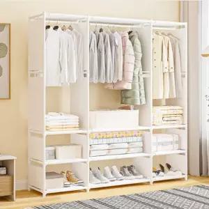 조립식 칸막이 선반 간이옷장 스탠드 행거 대형 간이옷장 미니옷장 부직포옷장 행거 조립식옷장 철제