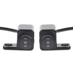 수정 된 바이크 오토바이 스위치 플라스틱 백미러 기본 헤드 라이트 스포트라이트 이중  다기능