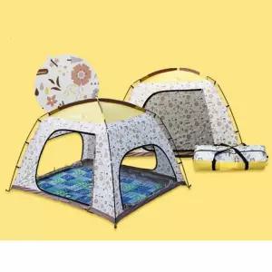텐트 패턴썬블럭 가족형텐트 모기장 4-5인용 그늘막텐트 캠핑텐트4.5인용