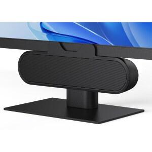 [미국배송] 데스크톱 PC용 INWA 컴퓨터 스피커 클립온이 장착된 USB 모니터 스피커 바 HD 스테레오 라우드 사운드가 유선 데스크 노트북 미니 사운드 모니터링을 위한 간편한 클램프 기능