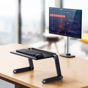 키보드 받침대 높이조절 거치대 각도 아크릴 책상 선반 모니터 스탠드 데스크