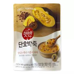 CJ 단호박죽 420g X 5개 비비고 단호박 죽 죽420g 즉석식품 통조림 조리식품 간편식사