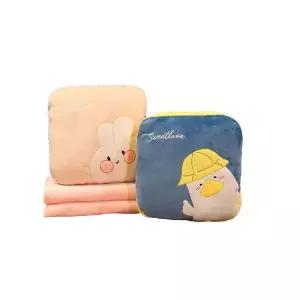 [골드스마일]거실 인테리어 극세사 사각쿠션 담요 1SET 겨울 난방