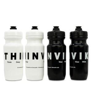 [미국배송] THINVIK 식기세척기 안전 자전거 물병 620ML(20.97온스) 식품 등급 재료 2*블랙 및 화이트 2*