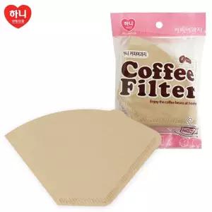 커피여과지 100매 인용 종이필터 핸드드립 커피 드립 필터 여과지 원두 V 거름 종이 백