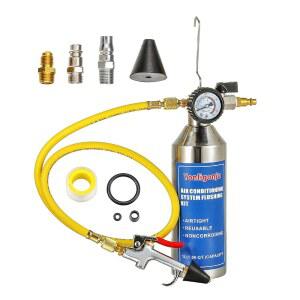 yonligonju ac 플러시 키트, 자동 에어컨 220psi 공구 세트, r410a 에어 캔 파이프라인 r12 게이지, r22 r404 r134a 청소 피팅 및 호스 도구 키트 시스템