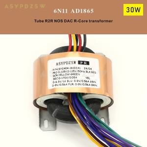 R2R NOS 오디오 디코더 변압기, 6N11 AD1865 튜브, 30W R 코어 전용 DAC