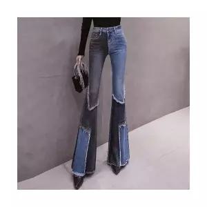 야무치 남자 데일리룩 청바지 와이드핏 컬러 부츠컷 하이웨스트 슬림핏 스판바지 긴바지 KUK1