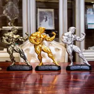 피트니스대회 모형 피규어 헬스 몸짱 탁상용 인테리어 트로피 뷰티 보디빌딩 단일 남자