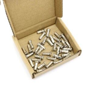 프로 대나무 주방 36pcs 산악 자전거 스포크 캡 12mm 니플 실버 휠 장식 14G 도로 자전거용