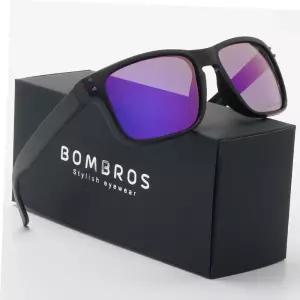 편광 남자 미러 스포츠 선글라스 낚시 마젠타퍼플