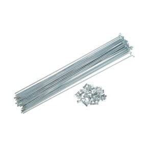 아크로픽스 36개 14G J 벤드 270mm x 2mm 자전거 스포크, 니플 스틸 실버 톤 자동차 부품 포함