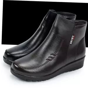 털안감 겨울 앵글부츠 옆지퍼 쿠션인솔 키높이 패션화