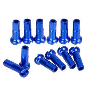 몰렌시유어 72피스 블루 합금 자전거 스포크 캡 니플 끝 팁 휠 장식 다양한 스포크용