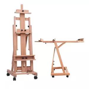 원목 대형 스탠드 공방 미대 나무 전문가용 이젤 우드