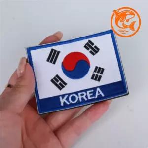 밀리터리 패치 디자인 블루 태극기 자수 모자 핀 캠핑 낚시 장비