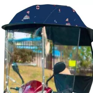 오토바이캐노피 지붕 방풍 후방경 자전거 방수