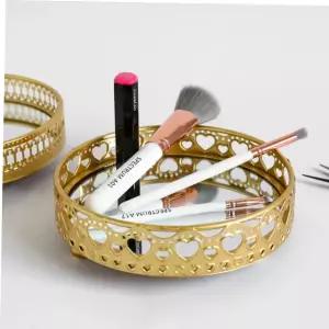 소품 수납 골드 미러 트레이 화장품정리