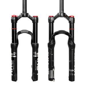 ZTZ 20인치 자전거 에어 서스펜션 포크, 100mm 간격 허브, 9mm QR, 120mm 여행, 1 1/8인치 스트레이트 튜브, 최대 2.5인치 타이어, 산악용 초경량 프론트 투어링, 접이식, XC 및 E-자전거