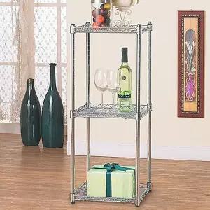 메탈랙350 3단 화분대 다용도진열장 가정용 거실 메탈 철제 선반 조립식 앵글 베란다 장 수납