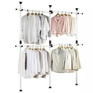 4단 4004호 대형 튼튼한옷걸이행거 조립식철제 시스템 시스템 행거 원룸 옷걸이 폴 스텐드 철제 파이프
