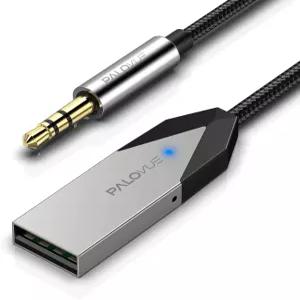 팔로뷰 블루투스 보조 어댑터 자동차 음악 스트리밍 및 통화 또는 홈 스테레오를 위한 3.5mm 잭이 장착된