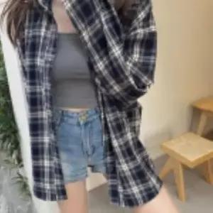 [하프클럽/]여자 FW 격자 박시핏 클래식 셔츠