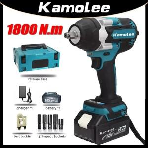 1800N.m Kamolee DTW700 전기 임팩트 렌치 1800 N.m 고토크 1 2인치 자동차 유지보수
