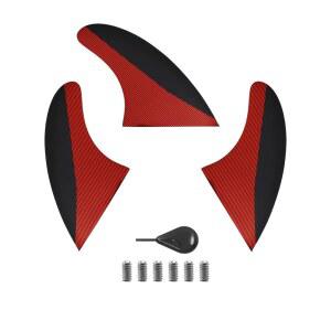 FGM 유리 서프보드 3핀 세트 숏보드 설치 듀얼 핀, 패들보드 및 롱보드용 서프