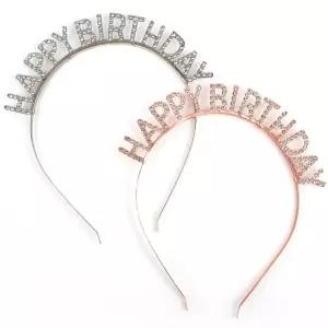 HJ 생일축하 레터링 머리띠 여자생일파티용품세트