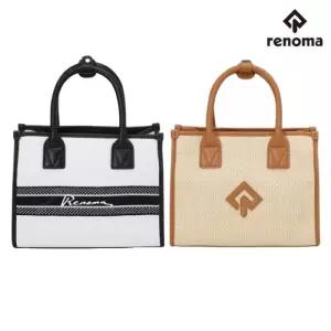 레노마골프 여성 골프 천연초 소재 사각 토트백 가방 O6822