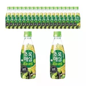 웅진식품 초록매실 스파클링 제로 350ml, 20개