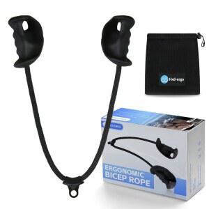 HXD-ERGO 인체 공학적 그립이 있는 이두박근 로프, 팔 케이블 부착물, 컬 기계용