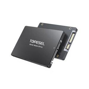 TOPESEL SATA III SSD 2.5인치 240GB 내장 솔리드 스테이트 드라이브(노트북 태블릿 데스크톱 PC용) 최대 500MB/s의 3D NAND 플래시 지원