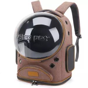 고양이 배낭 캐리어 통기성 작은 개와 큰 위한 대형 공간 버블 애완동물 최대 18파운드 여행 하이킹을 투명