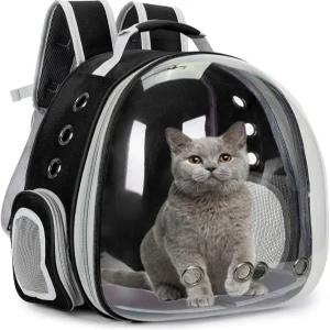 소형견용 고양이 버블 백팩 캐리어 휴대용 가방 항공사 승인 반려동물 여행용 개 하이킹 워킹 아웃도어