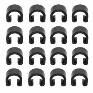 사이프 40pcs 플라스틱 자전거 C-클립 클램프 하우징 호스 가이드 브레이크 케이블 딜라유르 시프터 고정 클립 프레임 버클