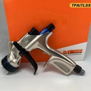 자동차 스프레이 건 HVLP 600ml 컵 1.3 하우스 페인트 용 팁 가구 바니시 및 탑 코트 NEW