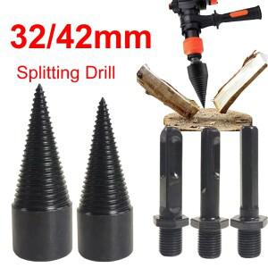 42mm32mm 장작 드릴비트  3개의 손잡이 나무 분할기 콘
