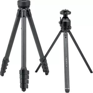 HEIPI 여행용 삼각대 카메라 스탠드 휴대용 탄소 섬유 경량 360도 수평 패닝 수직 틸팅 볼 헤드 퀵 릴리스
