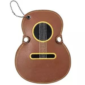 기타 피크 케이스 홀더 파우치 수납 보관 악기 액세서리 미니 열쇠고리 휴대용 가죽 모양 소품 스트랩
