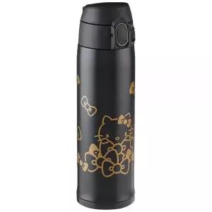 Zojirushi SM-TA48KTBA 스테인리스 스틸 진공 단열 머그, 473.2ml(16온스), 헬로 키티 블랙