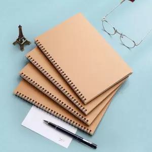 노트 A5 크라프트 스프링 유선 모눈 종이 연습장 필사용 공부 필기용 문구