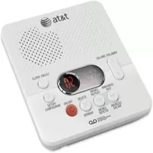 AT T(1740WH) 시간 및 요일 스탬프가 있는 디지털 앤서시스템 흰색 원 사이즈