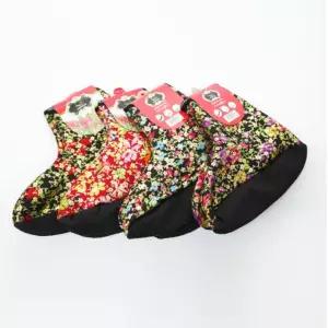 여성양말 덧신 레트로 중목 기모 꽃버선 단체여행 융털 겨울 양말 1켤레