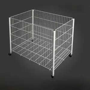 이동식 바퀴 철망 반신 트럼펫 디스플레이 마트 바구니 철제