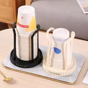 종이컵디스펜서 탁상용 테이블 스탠드 거치대 사무실 주방 종이컵보관함 받침대