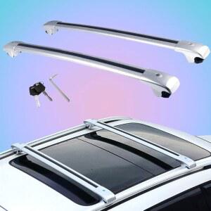 이쿼녹스 2025 크로스바 알루미늄 레일 적합한 잠금식 실버에 루프 합금 2PCS