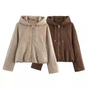 여자 가을 파일럿 스트리트 후드 야구 점퍼 CH3